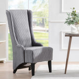 23.03" Wide High-Back Velvet Accent Chair, Comfy High Wingback Chair, Living Room Chair with Soft W68041792