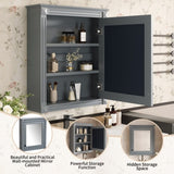 24'' x 27'' Wall Mounted Bathroom Storage Cabinet with Mirror, Medicine Cabinet with Height N710P195492E