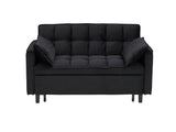 Modern velvet sofa, sofa pull-out bed, small love seat casual sofa with back, with pillow, pockets, 49433073