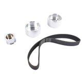 Billet Aluminum Belt Drive Pulley Kit SWP for Small Block Chevy SBC 283 305 327 350 383 400 Engine 15646087
