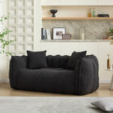 Soft beanbag chair with high resilience foam core for two people. The comfortable square recliner W1996P309526