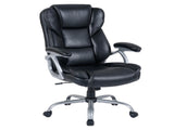 Ergonomic Executive Office Chair with Contoured Backrest, Adjustable Height & Recline for Home 49691928