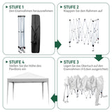 3 x 3m Practical Waterproof Right-Angle Folding Tent White 26721107