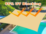 12'X16' Sand HDPE sunshade sail 79497047