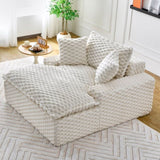 51 - inch Comfort - bearing Sofa Two Pillows and One Backrest, Suitable for Multiple Scenarios in W3371P326404