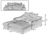 47.2 inch modern comfortable cushioned compression sofa with unique cushion design, lounge chair for W2339P548244