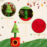 30in Cat Scratching Post with Cat House for Indoor Kitten, Small Cat Tree Tower with Sisal Post and 74062233