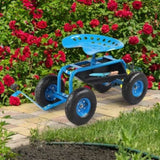 Rolling Garden Work Seat with Wheels, Gardening Stool for Planting, Garden Scooter with 360 Degree 29689939