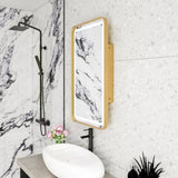 Rectangle Medicine Cabinet Mirror Bathroom Mirror Storage Wall Mounted Medicine Mirror Cabinet W688P210791