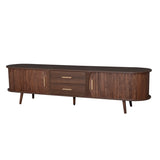 Mid-Century Modern TV Stand for 80" TV, Entertainment Center with Storage for Living Room, Bedroom, N710P257611P