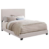 Ivory Full Bed with Nailhead Trim B062P153542