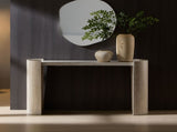 53.15 Inch Faux MARS marble Pattern Entryway Table for Living Room,Narrow Console Table wit, Modern W2582P280028