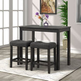 Sora Wood 3-Piece Counter Height Dining Set, Gray T2574P164802