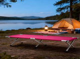 Portable Folding Camping Cot with Carrying Bag Army Pink 97383860
