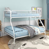 Twin-Over-Full Metal Bunk Bed, Heavy Duty Bunk Bed,Easy Assembly with Enhanced Upper-Level W840140153
