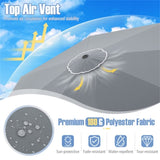 10 Feet Patio Umbrella with Crank Tilt Adjustment - Gray 50242694