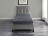 ZUN 8" Twin Size Bed Mattress Gel-Infused Memory Foam Hybrid Mattress, Dark Gray, Mattress in a Box, B011P213342