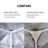 LY-80*80*160cm Home Use Dismountable Hydroponic Plant Growing Tent with Window Green & Black 45318699