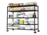 Heavy Duty Shelves 55.12" W Wire Shelving Unit with Wheels 3200LBS NSF Metal Shelves for 30334700