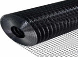 Black Hardware Cloth 5 ft 50 ft, 19 Gauge 1/2 inch Black PVC Vinyl Coated Welded Wire Fence W2286P428280