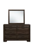 ZUN Contemporary Design 8-Drawers Dresser 1pc Bedroom Furniture Warm Espresso Finish Raised Panel Front B011P225191