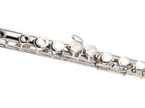 Nickel Plated C Closed Hole Concert Band Flute with E Key 00240637