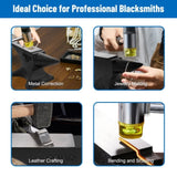 Single Horn Anvil, 55Lbs/25kg Cast Steel Anvil, High Hardness Rugged Round Horn Anvil Blacksmith, W2885P288514