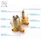 12inch Shower System With Handheld Shower Head W121749906
