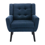 Modern Soft Linen Material Ergonomics Accent Chair Living Room Chair Bedroom Chair Home Chair With W67634083