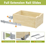 Hard Close Pull Out Cabinet Organizer 8" High Drawer 10" W x 21" D Wood Slide Out Shelves Cabinet T3210P277235