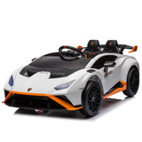 ZUN Lamborghini Huracan Sto 24V Kids Electric Ride-On Drift Car: Speeds 1.86-5.59 MPH, Ages 3-8, Foam W1396P155007