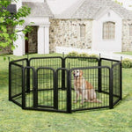 ZUN Dog Playpen Outdoor, 8 Panel Dog Fence 31.'' Pet Pen for Small Dogs Pet Exercise Pen for W1162P189319