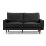 ZUN 69” Modern Decor Upholstered Sofa Furniture, Wide Velvet Fabric Loveseat Couch, Solid Wooden Frame B082111401