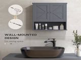 Bathroom Cabinet/Wall Cabinet-Gray 87354865