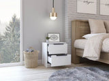 Cannon 2-Drawer Nightstand White B06280499