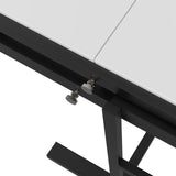 Solid Mahogany Wood Multifunction Convertible Dining Table,Free Switch Space Saving Table Shelf for W760123752