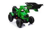 ZUN Kids Ride on Excavator, 12V Battery Powered Construction Vehicles for Kids, Front Loader with Horn, W1629P149050