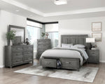 ZUN Gray Finish Chest with 5x Storage Drawers Wooden Bedroom Furniture 1pc B011P272291