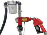 Fuel Transfer Pump Diesel Kerosene Pump 12V DC 10GPM w/ Automatic Nozzle & Hose 26203686