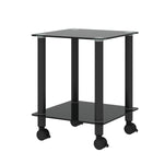 ZUN 2-Piece Black Side Table , 2-Tier Space End Table ,Modern Night Stand, Sofa table, Side Table with 27621184