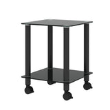 ZUN 2-Piece Black Side Table , 2-Tier Space End Table ,Modern Night Stand, Sofa table, Side Table with 27621184