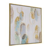 39.5" x 39.5" Modern Oil Painting, Square Framed Wall Art for Living Room Dining Room Office W2078130300