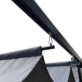 Replacement Top Fabric for 10x10 Ft Outdoor Patio Retractable Pergola Sunshelter Pergola W41972289