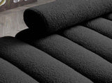 53.2" Width Modern End of Bed Sherpa Fabric Upholstered 2 Seater Sofa Couch Entryway Ottoman W1117110368