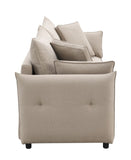 ZUN ACME Irina Sofa w/Sleeper, Beige Fabric LV03110