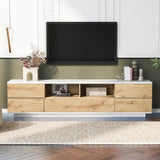 ZUN Modern TV stand for TVs up to 80'' , Media Console with Multi-Functional Storage, Entertainment WF313575AAP