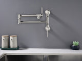 Wall mounted Filler Faucet, Modern Brass Filler Two-Attachment Wall Mount Folding Kitchen 43078982