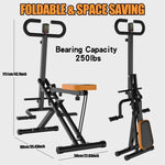 ZUN Squat Machine for Home, Assist Trainer for Workout Foldable with Resistance Bands, for Botty 68966373