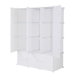 ZUN 12 Cube Organizer Stackable Plastic Cube Storage Shelves Design Multifunctional Modular Closet 88526165