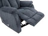 Man Wah Calgary Manual Upholstered Swivel Recliner, Slate B2707P311409